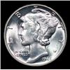 Image 2 : 1945-p Mercury Dime 10c Graded ms67 By SEGS