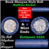 Image 1 : Buffalo Nickel Shotgun Roll in Old Bank Style 'Bell Telephone'  Wrapper 1924 & S Mint Ends