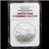 Image 2 : NGC 2006 Silver Eagle Dollar $1 Graded GEM Unc By NGC