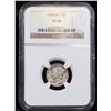 Image 2 : ***Auction Highlight*** NGC 1942/1-p Mercury Dime 10c Graded xf40 By NGC (fc)