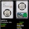 Image 1 : NGC 1953-s Franklin Half Dollar 50c Graded ms63 By NGC