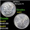 Image 1 : 1878-s Morgan Dollar $1 Grades Select Unc