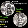 Image 1 : 1946-s Washington Quarter 25c Grades GEM++ Unc