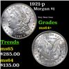 Image 1 : 1921-p Morgan Dollar $1 Grades Choice+ Unc