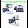 Image 1 : Group of 3 2004-2006 United States Quarters Proof Set - 15 pc set