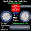 Image 1 : Buffalo Nickel Shotgun Roll in Old Bank Style 'Bell Telephone'  Wrapper 1927 & D Mint Ends