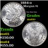 Image 1 : 1884-o Morgan Dollar $1 Grades Choice+ Unc
