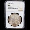 Image 2 : NGC 1881-o Morgan Dollar $1 Graded ms63 By NGC