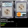 Image 1 : 2005-p Washington Quarter 25c Graded sp69 By ICG
