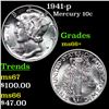 Image 1 : 1941-p Mercury Dime 10c Grades GEM++ Unc