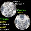 Image 1 : 1882-s Morgan Dollar $1 Grades GEM+ Unc