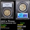 Image 1 : PCGS 1937-s Texas Old Commem Half Dollar 50c Graded ms65 By PCGS