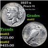 Image 1 : 1927-s Peace Dollar $1 Grades Select Unc