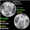 Image 1 : 1922-p Peace Dollar $1 Grades Choice+ Unc