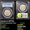 Image 1 : PCGS 1949-d BTW Old Commem Half Dollar 50c Graded ms65 By PCGS