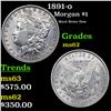 Image 1 : 1891-o Morgan Dollar $1 Grades Select Unc