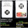 Image 1 : Proof NGC 2009-s clad Roosevelt Dime 10c Graded pr70 dcam By NGC
