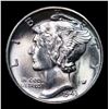 Image 2 : 1943-p Mercury Dime 10c Grades GEM+ Unc