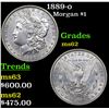 Image 1 : 1889-o Morgan Dollar $1 Grades Select Unc