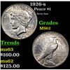 Image 1 : 1926-s Peace Dollar $1 Grades Select Unc