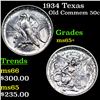 Image 1 : 1934 Texas Old Commem Half Dollar 50c Grades GEM+ Unc