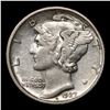 Image 2 : 1927-d Mercury Dime 10c Grades Select AU