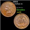 Image 1 : 1903 Indian Cent 1c Grades Choice AU/BU Slider