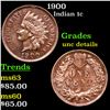 Image 1 : 1900 Indian Cent 1c Grades Unc Details