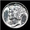Image 2 : 1944-p Mercury Dime 10c Grades GEM Unc