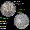 Image 1 : 1883-o Morgan Dollar $1 Grades Select+ Unc