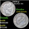 Image 1 : 1909-p Barber Dime 10c Grades f details