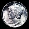 Image 2 : 1945-p Mercury Dime 10c Grades GEM+ Unc