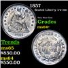 Image 1 : 1857 Seated Liberty Half Dime 1/2 10c Grades ms64+