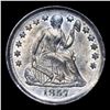 Image 2 : 1857 Seated Liberty Half Dime 1/2 10c Grades ms64+