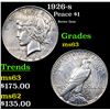 Image 1 : 1926-s Peace Dollar $1 Grades Select Unc