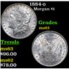 Image 1 : 1884-o Morgan Dollar $1 Grades Select Unc