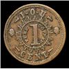 Image 3 : (1863) Knickerbocker Currency Civil War Token F-255/390a 1c Grades vf++