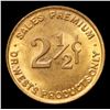 Image 2 : 1933 DR WEST 2 1/2 CENTS TOKEN Grades NG