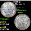 Image 1 : 1886-p Morgan Dollar $1 Grades Choice+ Unc