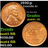 Image 1 : 1920-p Lincoln Cent 1c Grades Choice+ Unc RB