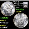 Image 1 : 1904-o Morgan Dollar $1 Graded ms64+ By SEGS