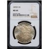 Image 2 : NGC 1878-s Morgan Dollar $1 Graded ms64 By NGC