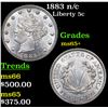Image 1 : 1883 n/c Liberty Nickel 5c Grades GEM+ Unc