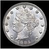 Image 2 : 1883 n/c Liberty Nickel 5c Grades GEM+ Unc