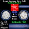 Image 1 : Buffalo Nickel Shotgun Roll in Old Bank Style 'Bell Telephone'  Wrapper 1925 & d Mint Ends