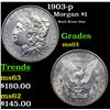 Image 1 : 1903-p Morgan Dollar $1 Grades Select Unc