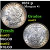 Image 1 : 1887-p Morgan Dollar $1 Grades Select Unc