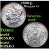 Image 1 : 1896-p Morgan Dollar $1 Grades Select+ Unc