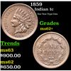 Image 1 : 1859 Indian Cent 1c Grades Select Unc