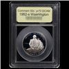 Image 2 : Proof 1982-s Washington Modern Commem Half Dollar 50c Graded GEM++ Proof Deep Cameo By USCG